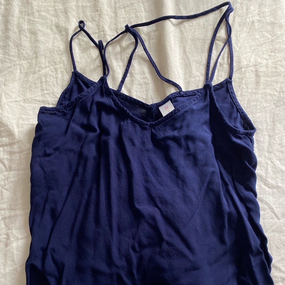 No boundaries crisscross tank top